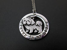 Load image into Gallery viewer, forever in my heart shih tzu dog necklace