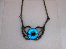 Load image into Gallery viewer, glow in the dark claw eye necklace