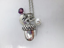Load image into Gallery viewer, personalized acorn necklace