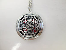 Load image into Gallery viewer, Celtic Cross locket necklace